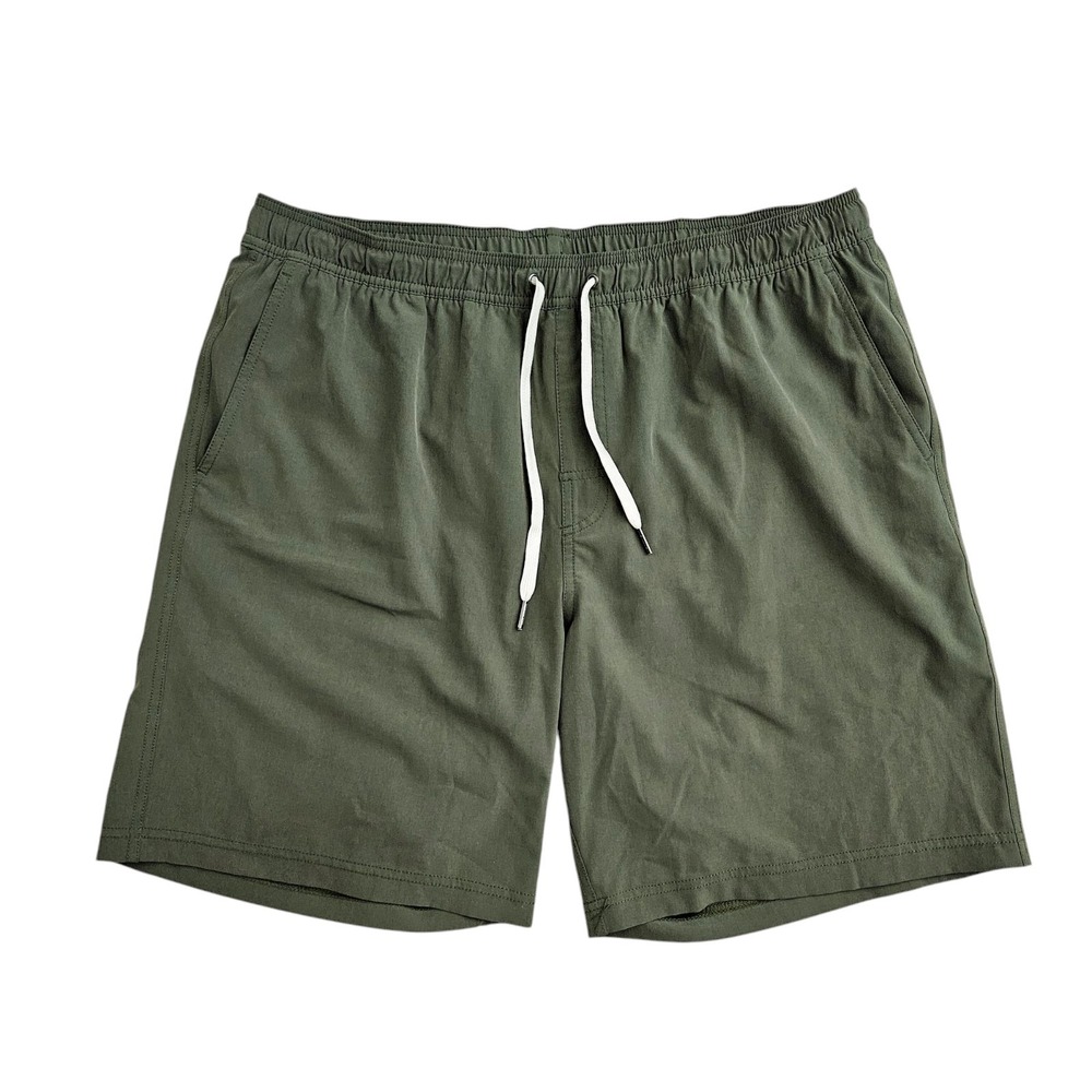 Fair Harbor Mens 2XL Anchor Boardshorts Green Lined Swim Trunk Drawstring Shorts